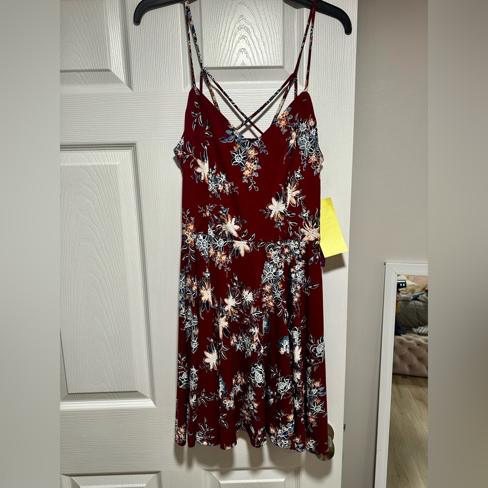 Red Flowered Dress
